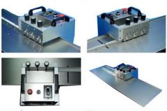 White Automatic Six Blades PCB Depaneling Machine For LED Strip Board