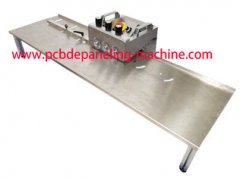 Adjustable White PCB V Grooving Machine Foot Switch Working With Circular Knife